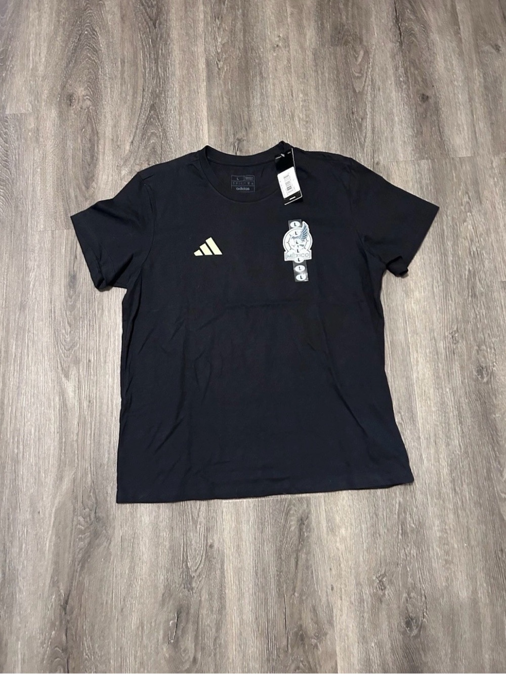 NWT Boys Mexico National Team Soccer Serpent Adidas T-Shirt Size Large NEW
